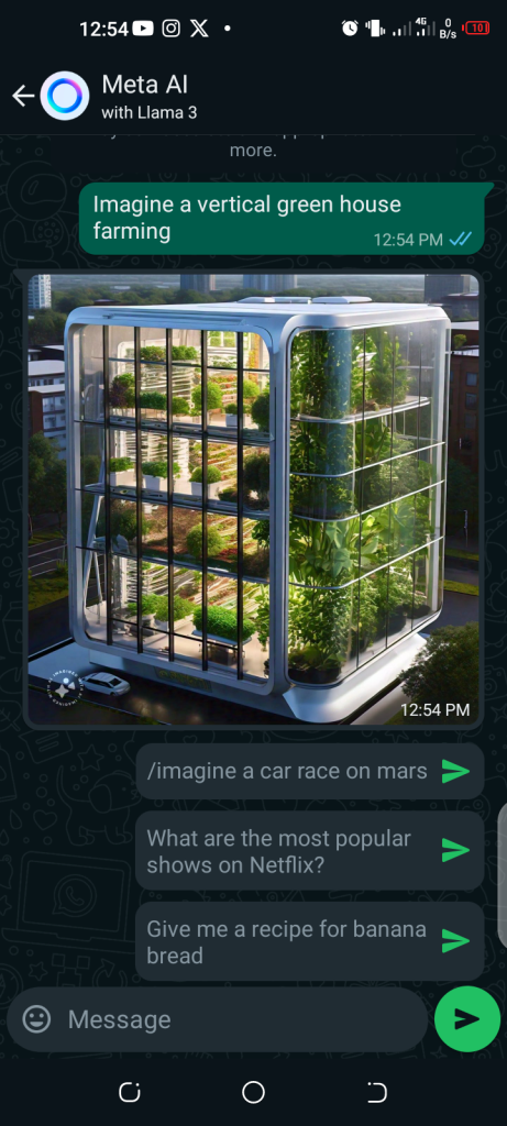 Meta AI on WhatsApp