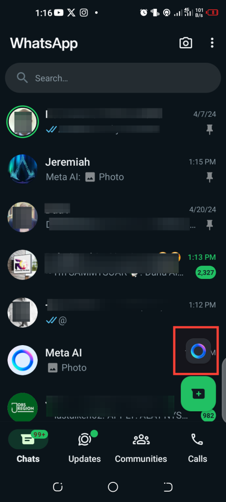 Meta AI on WhatsApp
