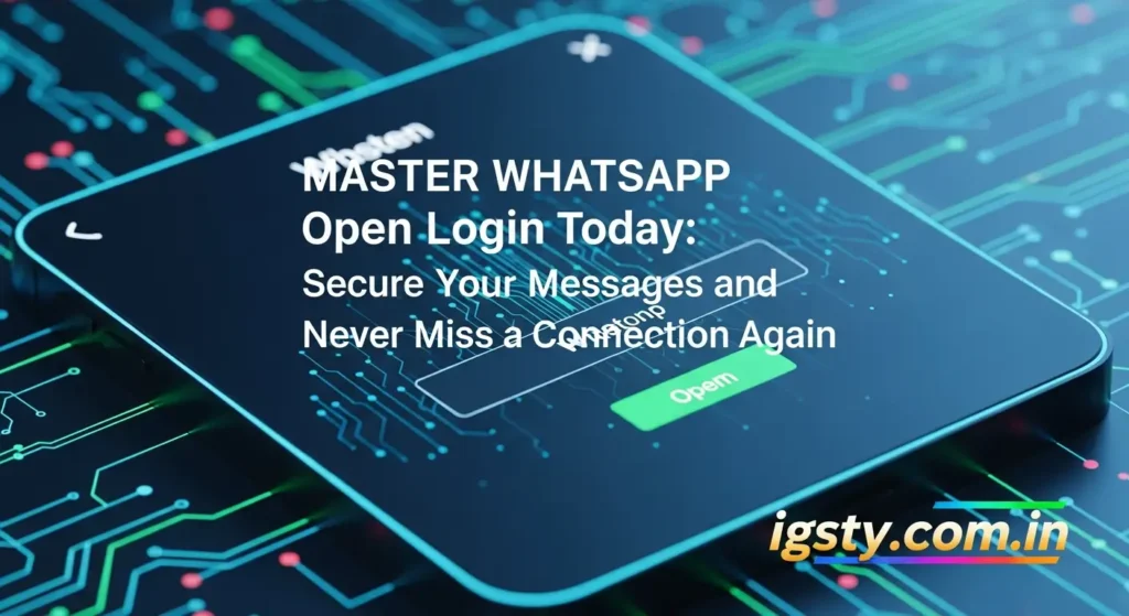 Master WhatsApp Open Login Today: Secure Your Messages and Never Miss a Connection Again