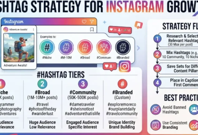 hashtag strategy instagram growths